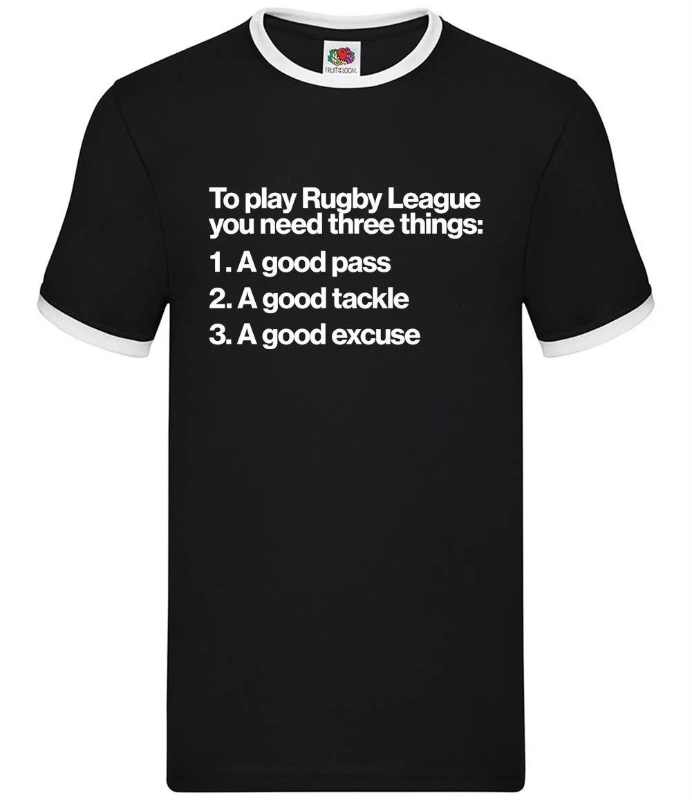 To Play Rugby League You Need Three Things - Mens Ringer - Funny Player Love XXXL