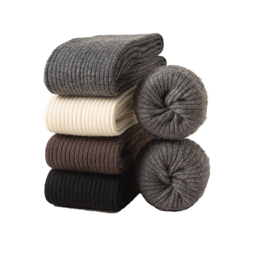 Cashmere Knee Socks Women'S Autumn And Winter Thickened Warm Double Needle Non-Slip Japanese Matching Skirt Knee Stockings Women'S Wholesale