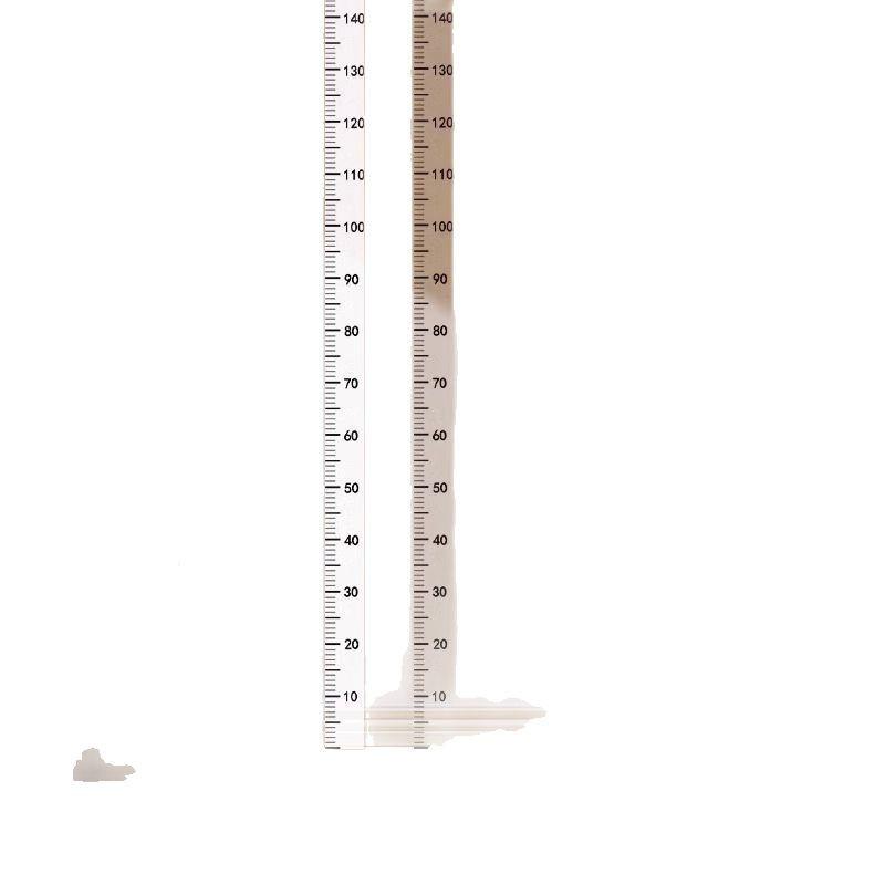Transparent Removable Wall Height Chart for Kids - Accurate Measurement Without Damaging Walls