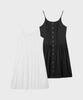 Plack Woman Pintuck Shirred Dress 2 Colors
