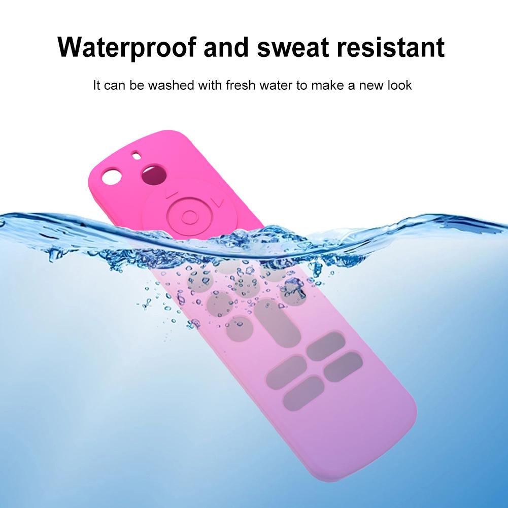 Silikon-Fernbedienungshülle mit Lanyard Schutzhülle für Controller Skin Fernbedienungshülle für Fire TV Stick HD/Fire TV Stick 4K 2. Gen