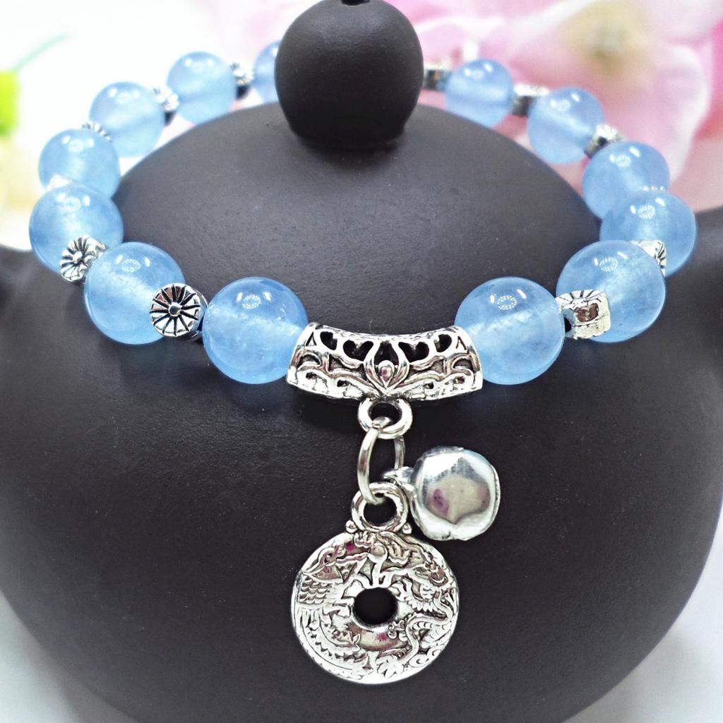 Red Agate Crystal Beaded Bracelet for Women - Handcrafted Couple Jewelry