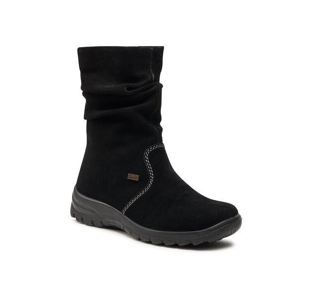Rieker Z7171-01 Black Ankle Boots