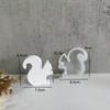 3D DIY Cute Squirrel Silicone Candle Mold Animal Squirrel Soy Wax Silicone Mould Animals Gypsum Resin Mould Home Decor