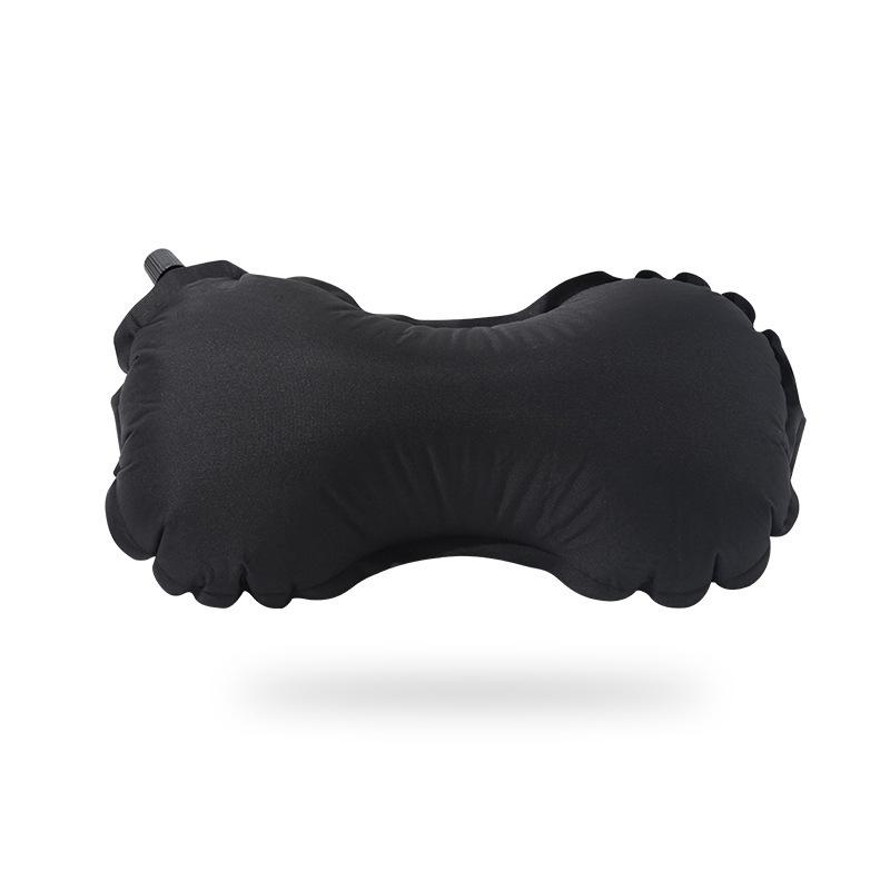 Camping Pillow Inflatable Compact Travel Pillow Portable Sponge Seating Pillow for Nap Camping Car Inflatable Pillow Nap Pillow чёрный