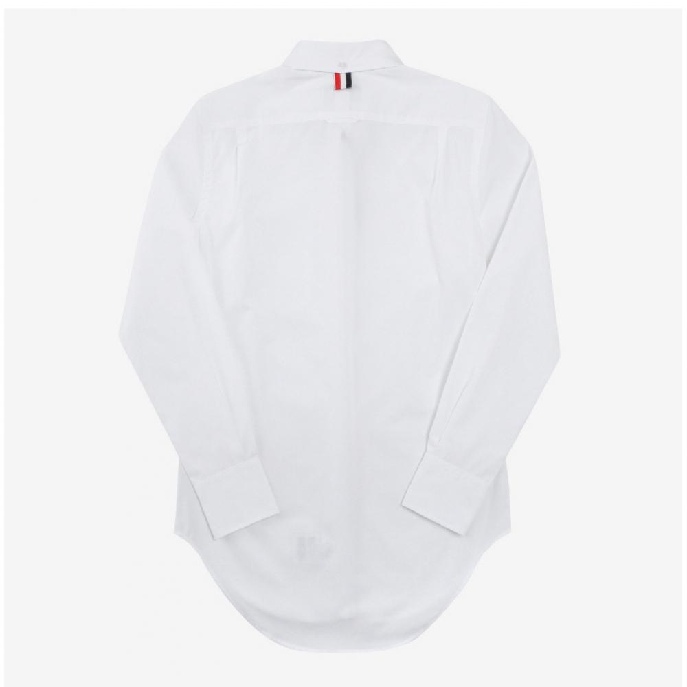 Tom Brown Fll005e 03113 100 Hidden Stripe Grosgrain Classic Poplin Women Shirt
