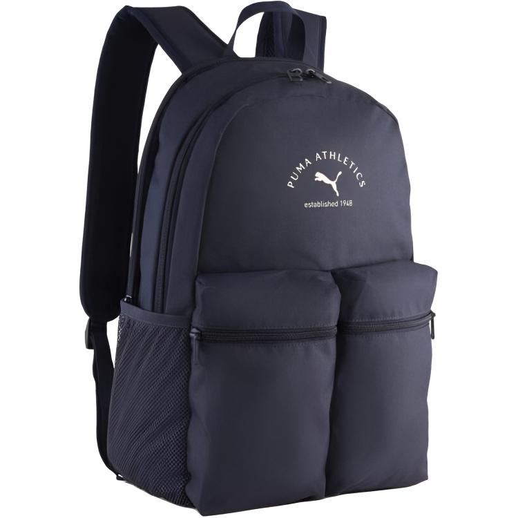 Puma Logo Sports Casual Backpack Unisex backpack Black 09173401 Black,F