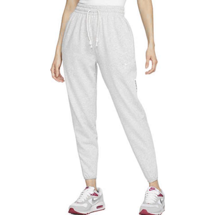 Nike Swoosh Fly Standard Issue Embroidered Logo Joggers Women Bottoms Heather-Grey DA6466-050