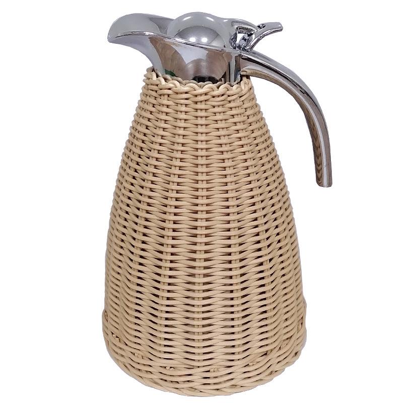 

Temu Wicker Insulated 304 Stainless Steel Coffee Pot 1.0L Kettle Set (Semi-finished)