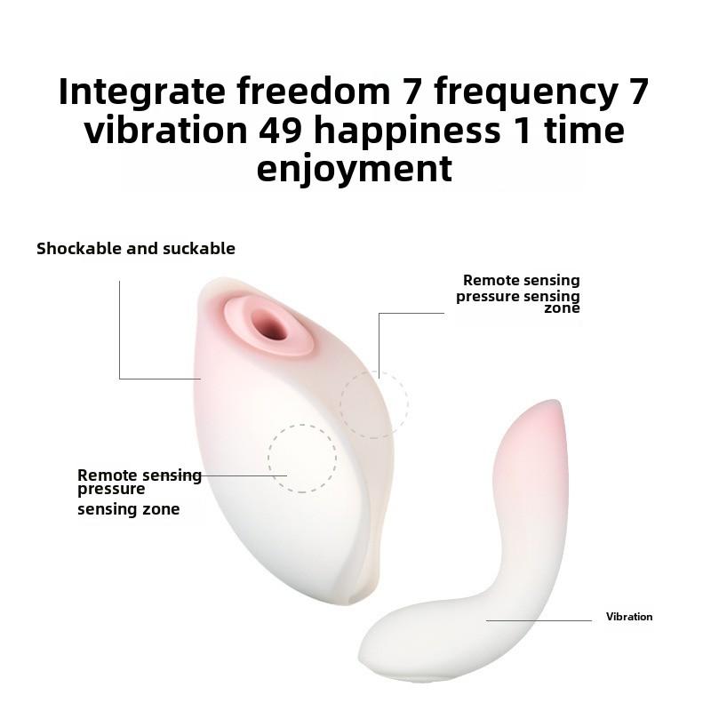 Flower Under The Moon Split Combination Sucking Pressure Sucking Vibrator Masturbator Vibrator Adult Erotic Sex Products