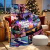 Coperta con Stampa Grand Theft Auto VI - Morbida e Confortevole, per Camera da Letto, Viaggio, Divano, Decorazione Casa - Regalo di Compleanno o Natale per Amico