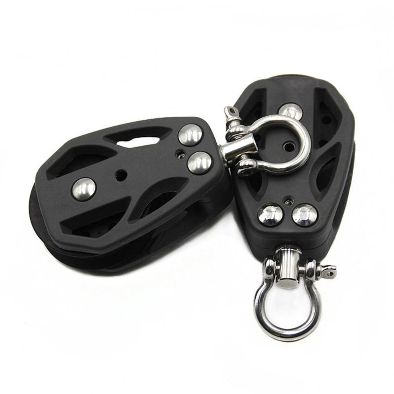 Stainless Steel Pulley Bowls Pulley Roller 35mm/50mm Pulley Silver Pulley Hangings Wire for Kayaks Canoes Factory