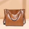 Xiaoyan Women's Vintage Oil Wax Leather Tote Bag