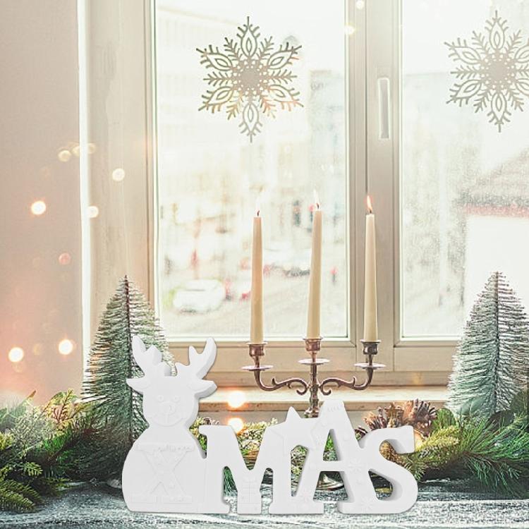 Christmas Deer Silicone Molds for Art Craft Silicone Epoxy Resin Mould for Epoxy Resin Candle Holder Gypsum Ornament