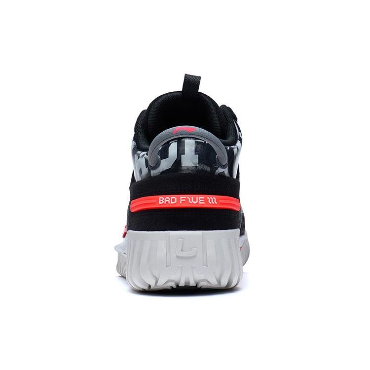 Li Ning Anti-5 Basketball Shoes Men Sneakers Gray Black ABFT005-7