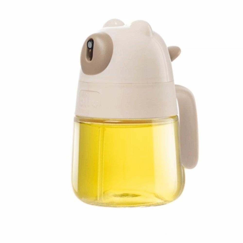 

Durable 300ml Glass Oil Spray Cartoon Bear Press Type Oil Dispenser Spray Function Oil Sprayer Mister Kitchen Use