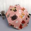 1pc Cute Animals Pattern Umbrella with Plastic Handle,Suitable for All Seasons Home Travel Outdoor UmbrellaDD1379
