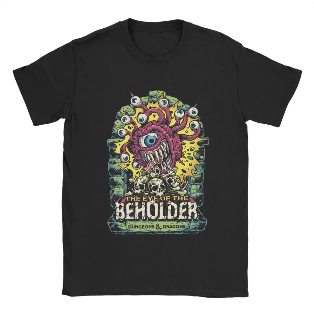 

Мужские футболки DnD Eye Of The Beholder, игра, 100% хлопок, одежда, новинка, футболки с коротким рукавом и круглым вырезом, футболки для взрослых XXXXXL чёрный
