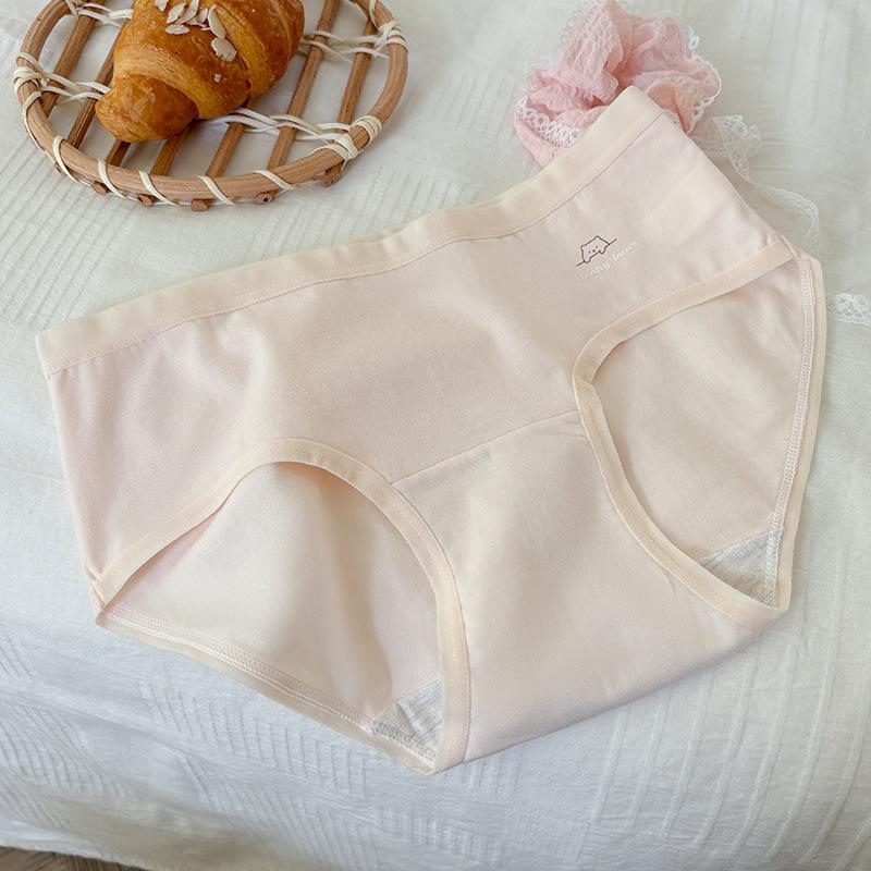 

Трусики из чистого хлопка цвета Моранди, дышащие, антибактериальные, облегающие бедра, эластичные, треугольные, женские XL розовый