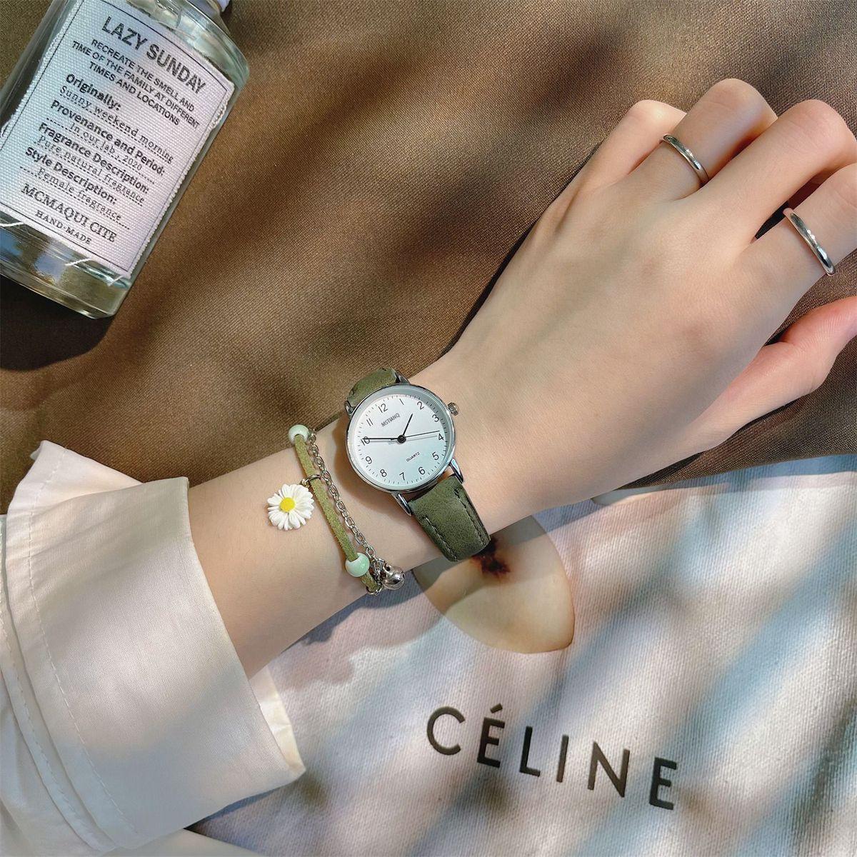 Watch Female Middle School Student Simple Mori College Style Small Fresh Retro Hong Kong Style Casual Literature And Art