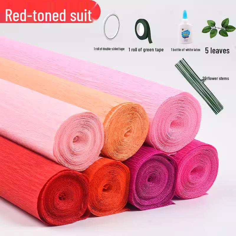 Farbige Krepppapier-Packung für Bastelarbeiten im Kindergarten & Florale Kunst
