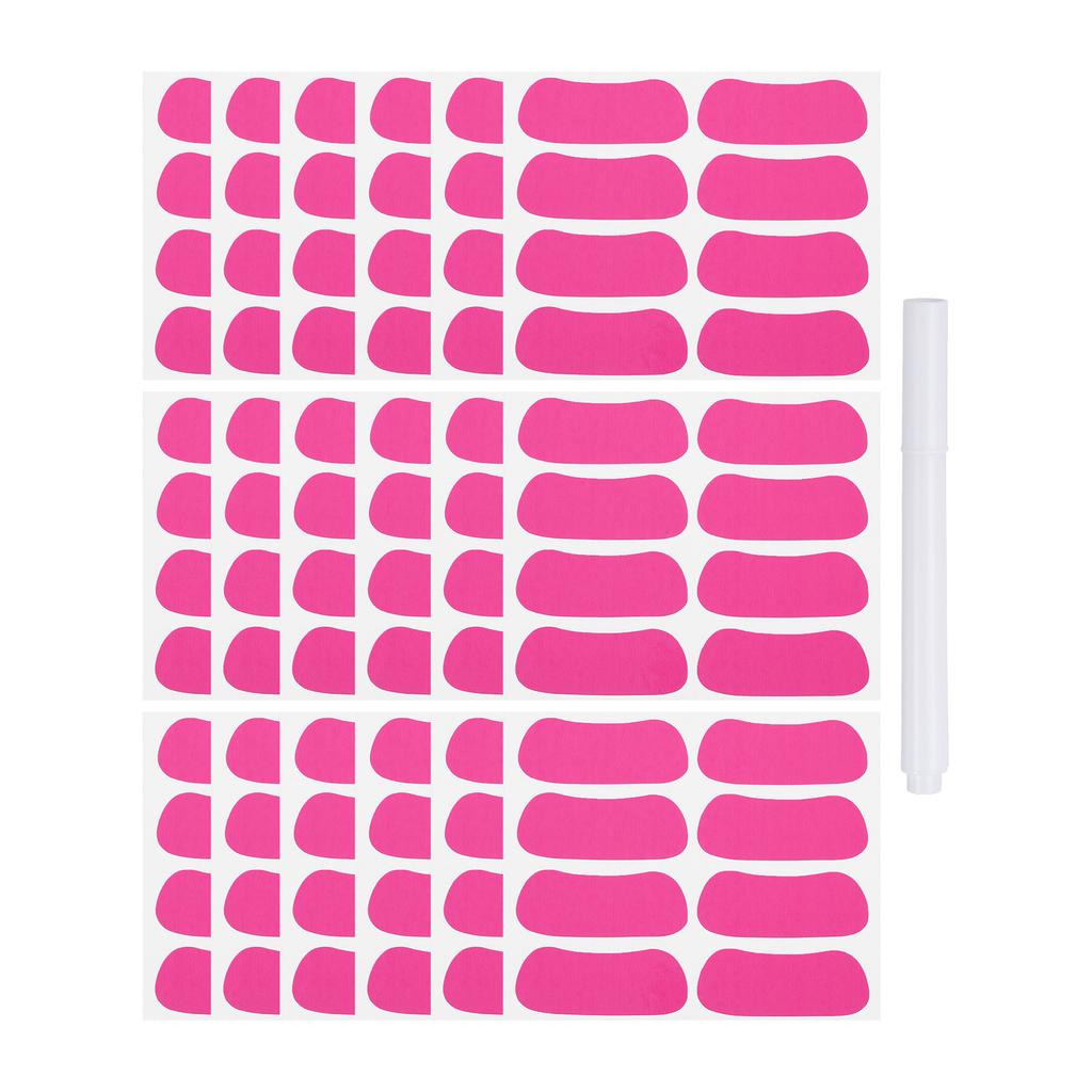 48-144Pairs Sports Eye Black Stickers Under Eye Black Strips Football Face Stickers Breathable Eyeblack Sticker with 1Pcs Pencil