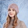 Damen Herbst und Winter Neu Gestrickte Pile-Mütze Warm Ohrenschutz Winddicht Lässig Pendler-Mütze