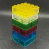 10 pz 2x4 Punti Particella Piccola Trasparente Chiaro Mattoncino Parti Blocchi da Costruzione Giocattoli per Bambini Fai da Te Casa Cascata Compatibile 3001