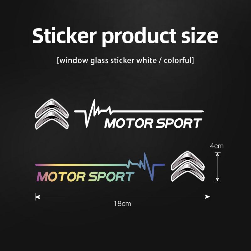 2 szt. Naklejka na szybę samochodową Naklejki dekoracyjne na szyby samochodowe Do Citroen C8 DS3 C6 C3 Vts C4 Saxo C4L C5 C2 Xsara C3-XR Picasso SEGA
