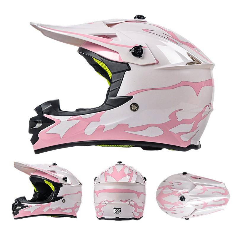 Full Face Motorcycle Helmet Off-Road ATV Dirt Bike Mountain Downhill Karting Kids Safety Headgear ABS