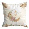 Ramadan Decoration 2024 Mubarak Cushion Cover Cotton Eid Mubarak Islamic Muslim Happy Eid Mosque Pillowcase Party Supplies
