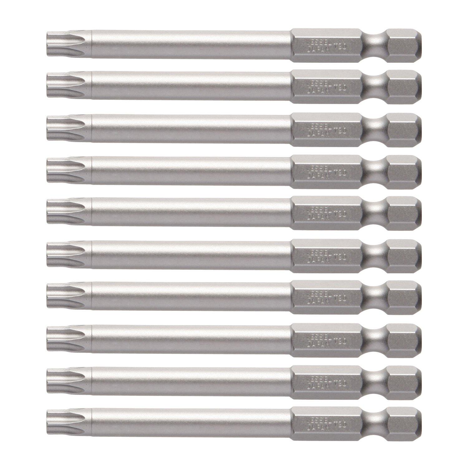 

VESSEL Насадка Torx T30 x 75мм Набор из 10 J ZP