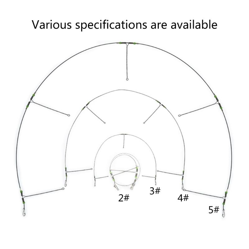 Angelmontagen mit Wirbeln Einhänger Perlen Schnur Vorfach Angelzubehör Montagen Angelvorfach Edelstahldraht Vorfächer Vorfachzubehör