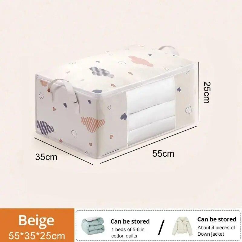 1pc Large/Small Quilt Clothes Storage Bag Moisture Dust Proof Proof Organizer Big Capacity Duvet Blanket Sorting Bags