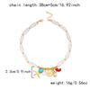 New Luxury Baroque Imitation Pearl Necklace for Women Gold Color Starfish Conch Pendant Choker Summer Beach Wedding Jewelry Gift