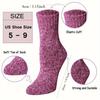 5 Pairs Women'S Thick Retro Winter Socks - Warm, Comfortable Round Toe Ankle Socks In Maroon, Perfect for Gifts, All-Season Wear, Soft Socks