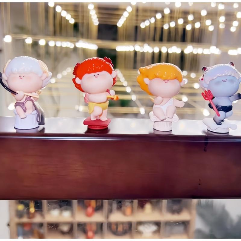 Original AMLLS Angel Sculpture Pillar Angel Series Blind Box Adorable Mini Action Figures Fashionable Collection Model Playthings Lovely Gifts