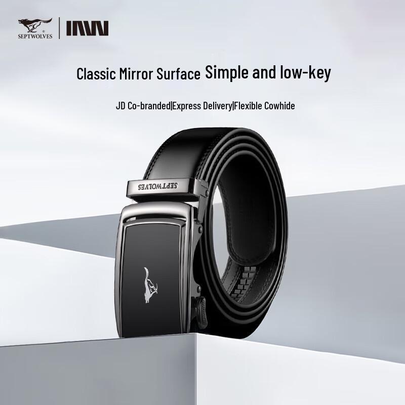 

Septwolves Men s Automatic Buckle Leather Belt 110cm