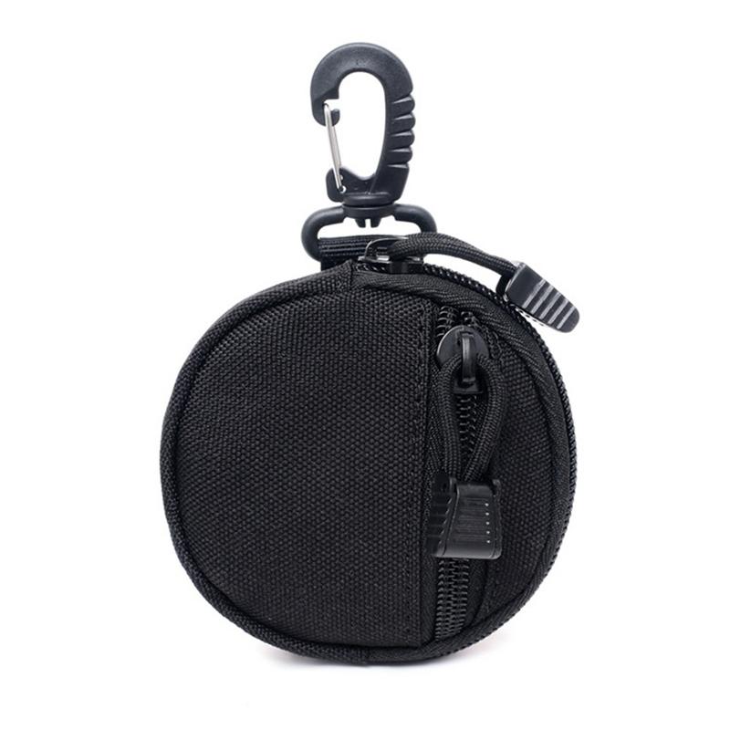 Outdoor Portable Headphone Protective Bag For Airpods 4 3 2 Pro 2 Galaxy Buds 3 Pro/ Buds 3 Wallet Round Small Hanging Bag