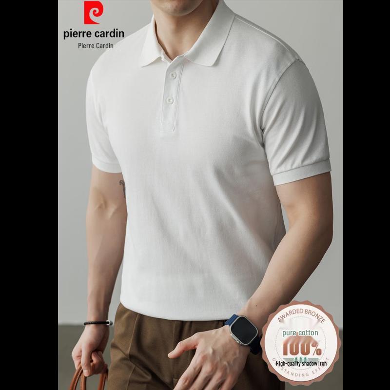 

Pierre Cardin Men s Pure Cotton Short Sleeve Polo Shirt 4XL