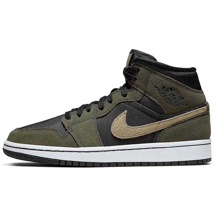 

Новые женские кроссовки Jordan 1 Mid Military Olive BQ6472-030 36