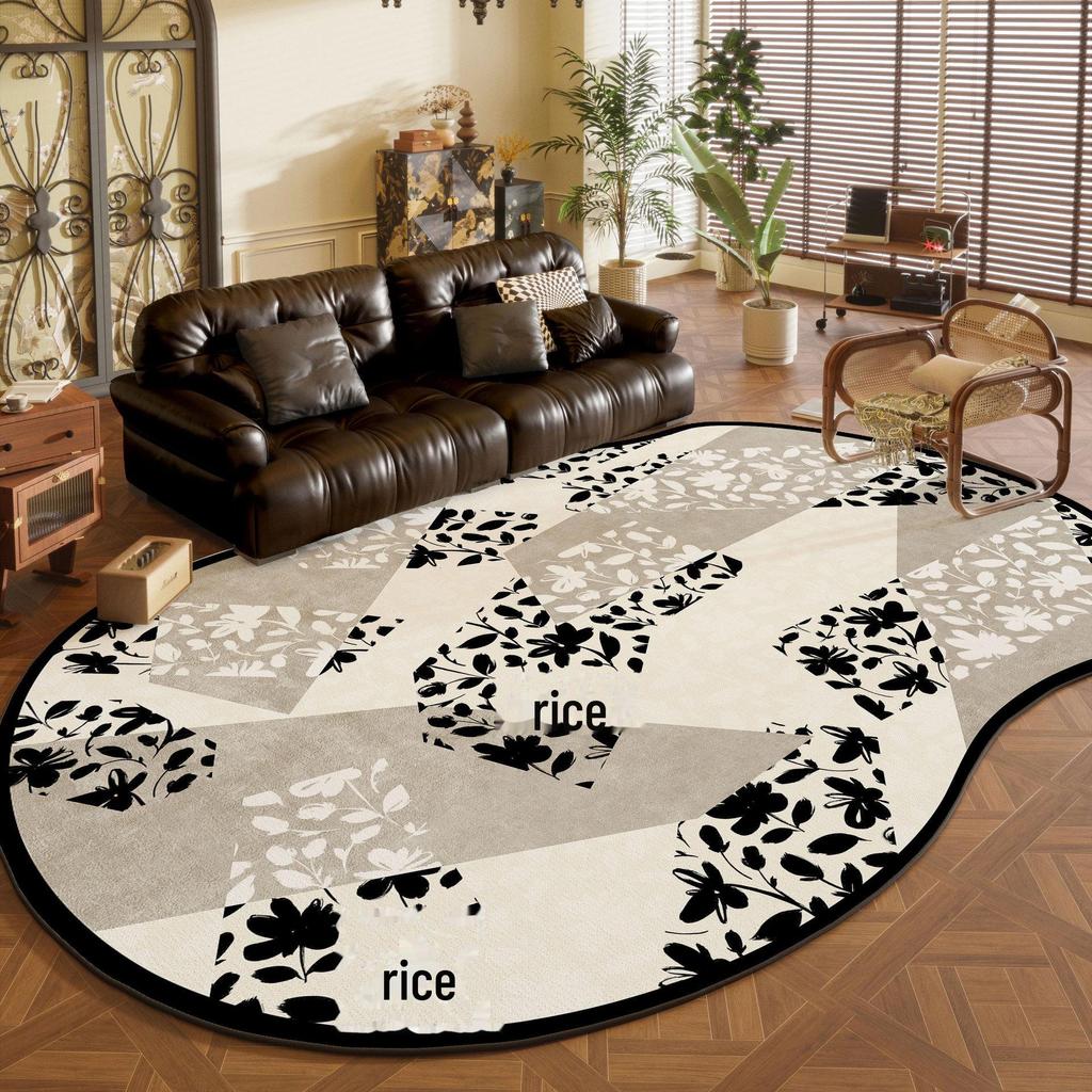 French Irregular Loop Velvet Carpet: Dirt-Resistant, Easy Care, Waterproof—Perfect for Living Room, Bedroom, and Under Coffee Table or Sofa.