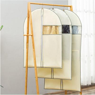 Garment Bags Dust Cover Clothes Storage Coat Suit Shirt Clothing Visible Windows Household Hanging Organizer Wardrobe Cover
