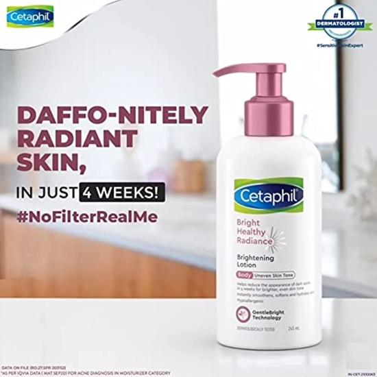 Cetaphil Bright Healthy Reveal Cremiger Reiniger 100g, Gesichtswasser 150ml, Schutzcreme, 50ml, Körperlotion, 245 g