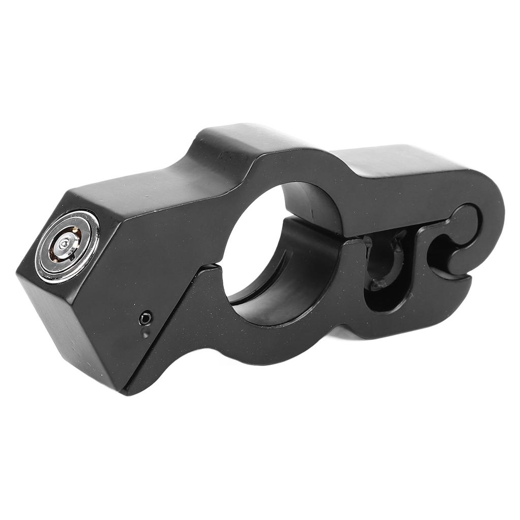 Alloy Handlebar Lock Universal Throttle Lock Anti Theft Hand Grip Lock for Motorcycle Electric Bike Black