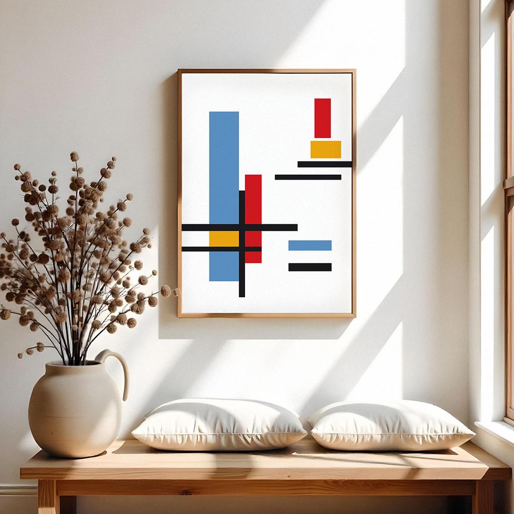 Poster Mondrian Geometry