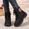 Shoes: Women's New Fleece Warm Snow Boots In Winter, Casual and Comfortable, Non-slip Plus-size High-top Cotton Boots