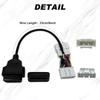 20pin OBD Connector for Tesla Model 3 before January 2019 For X431 OBD2 Diagnostic Adapter Cable 20pin Male/Female to OBD2 16pin