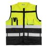 Security with Pocket Construction Traffic Zipper Safety Jacket Reflective Working Clothes Waistcoat