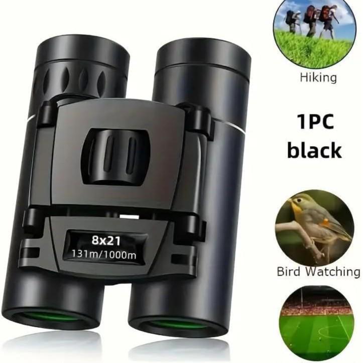 High-Power 8X21 Mini Portable HD Binoculars with Low-Light Night Vision